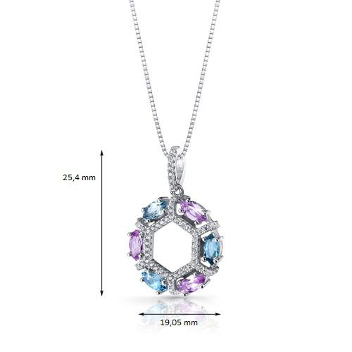 Náhrdelník zo striebra Zaxi 9619