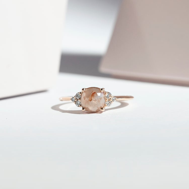 Prsteň so salt and pepper diamantom Mirko 112196