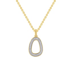 Zlatý prívesok s lab-grown diamantmi Evie