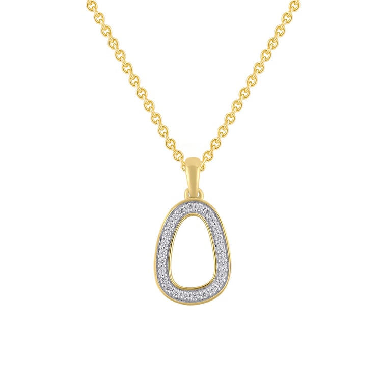 Zlatý prívesok s lab-grown diamanty Evie