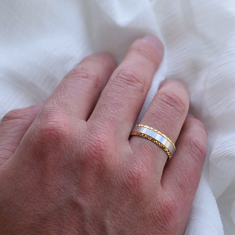 Pánsky snubný prsteň 64355