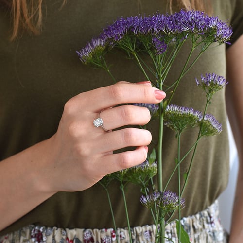 Zásnubný prsteň s emerald diamantom Zahara