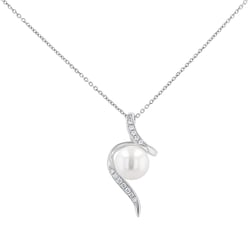 Prívesok s perlou a diamantmi Bertha