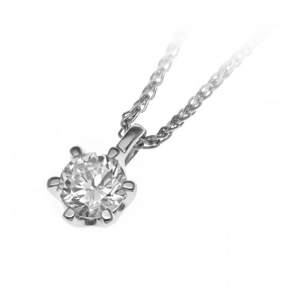 Diamantový náhrdelník z platiny 13758