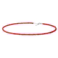 Koralový strieborný náhrdelník Millar