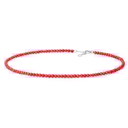 Koralový strieborný náhrdelník Millar