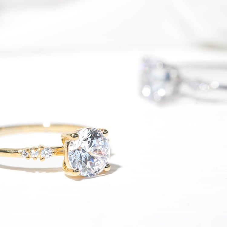 Zásnubný prsteň s lab-grown diamantmi Elise 125706