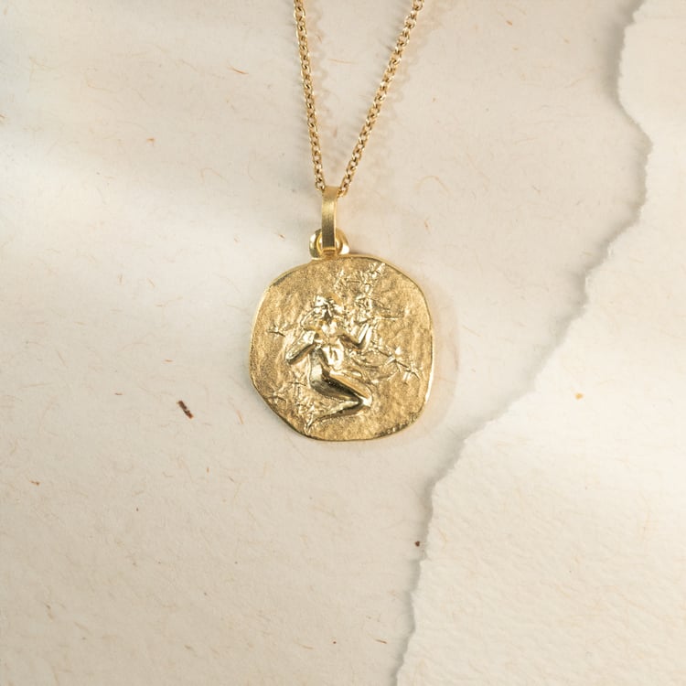 Strieborný prívesok so symbolmi znamenia zverokruhu 136657