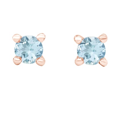 Napichovacie náušnice s akvamarínmi 47862