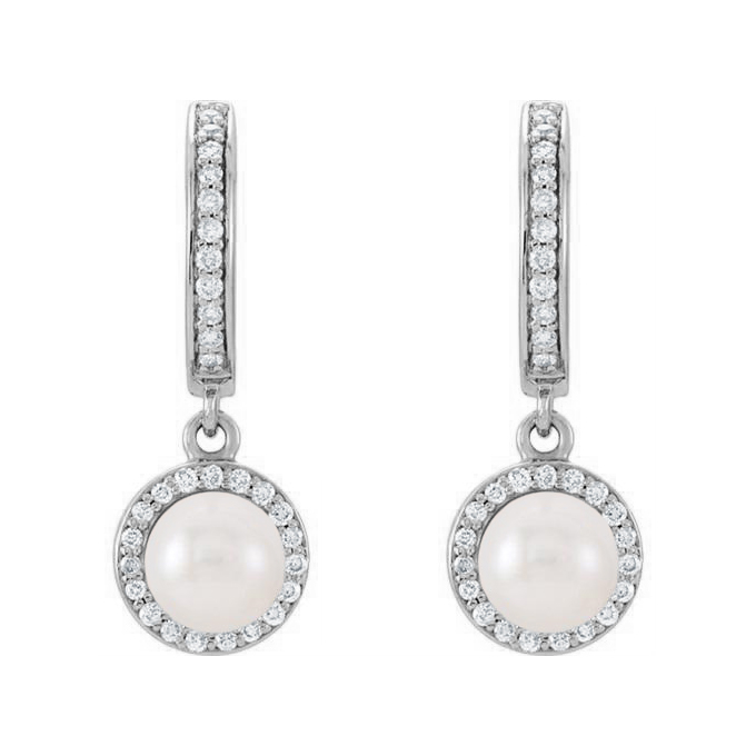 Náušnice z bieleho zlata 82530