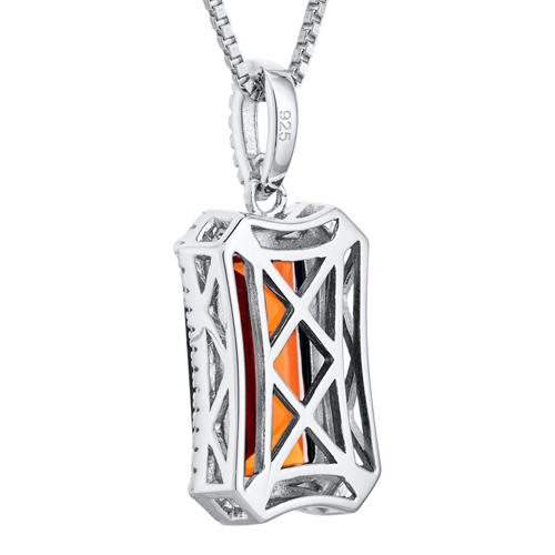 Elegantný náhrdelník zo strieba Blumen 5324