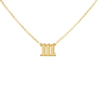 Strieborný náhrdelník s diamantom Anjelské čísla