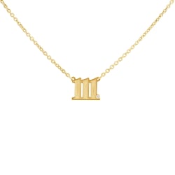 Strieborný náhrdelník s diamantom Anjelské čísla