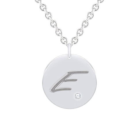 Strieborný prívesok s diamantom