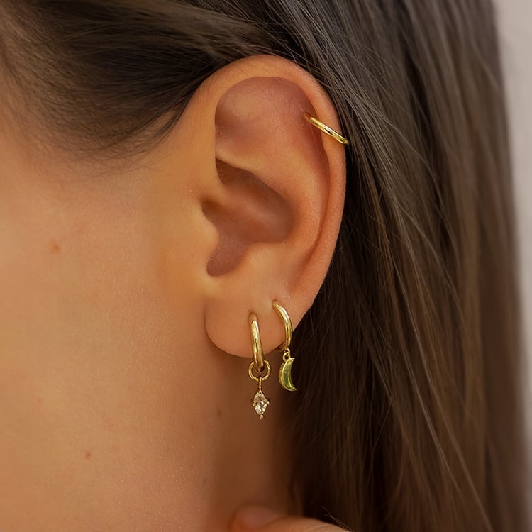 Strieborné kruhové náušnice Hiby 144370