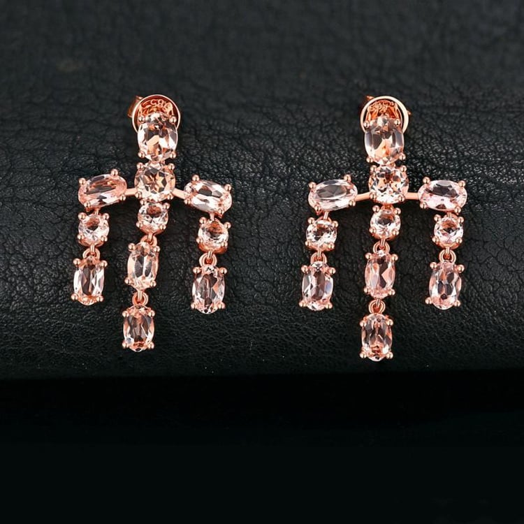 Náušnice s morganitmi 16947