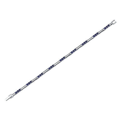 Strieborný náramok zo zafírmi Lajlie 6261