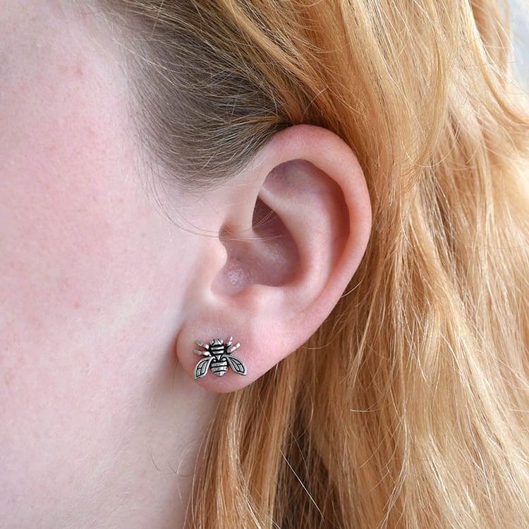 Strieborné včeličkové náušnice 84461