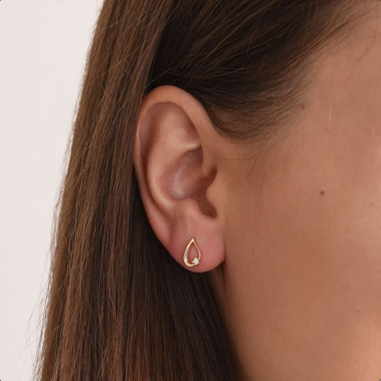 Náušnice v tvare kvapky 66418