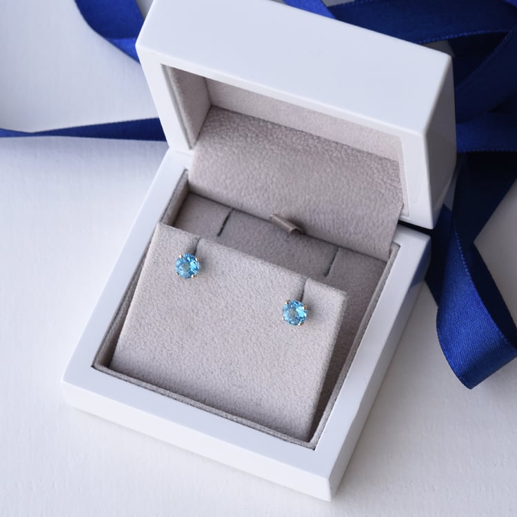 Náušnice s topásmi zo zlata 90537