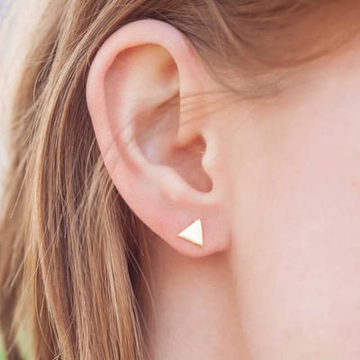 Pozlátené náušnice 