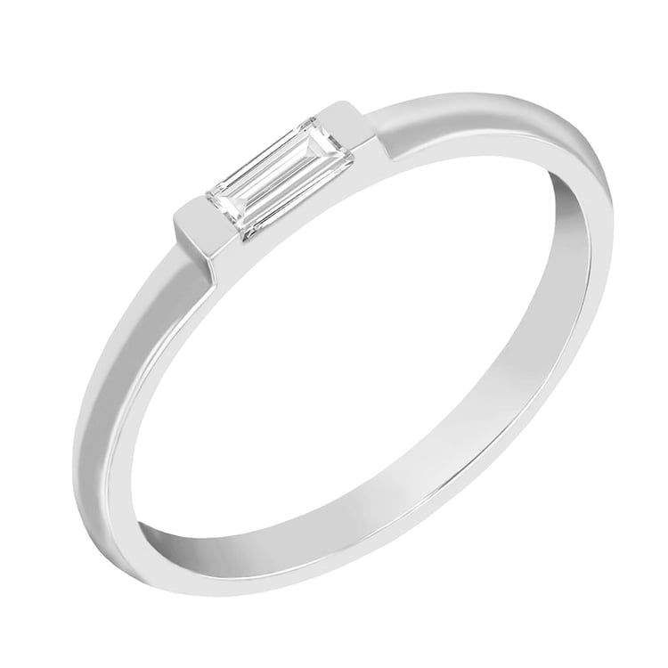 Prsteň s baguette diamantom Zindy 119479