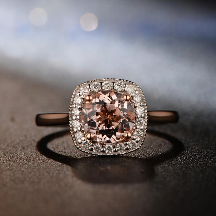 Prsteň z ružového zlata 10325