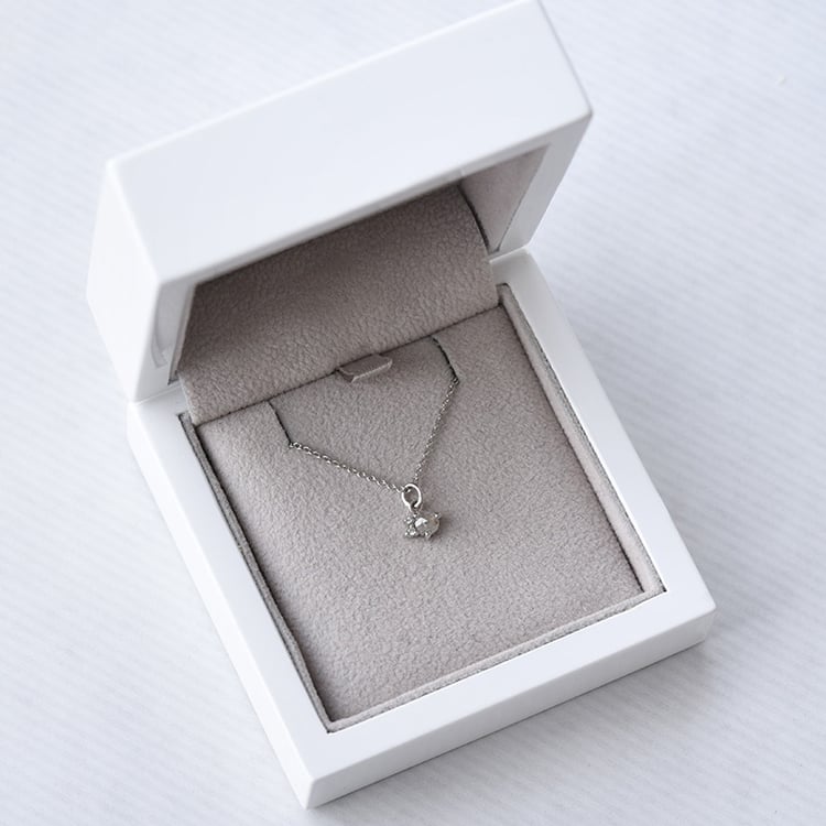 Zlatý náhrdelník sa salt and pepper diamantom 69203