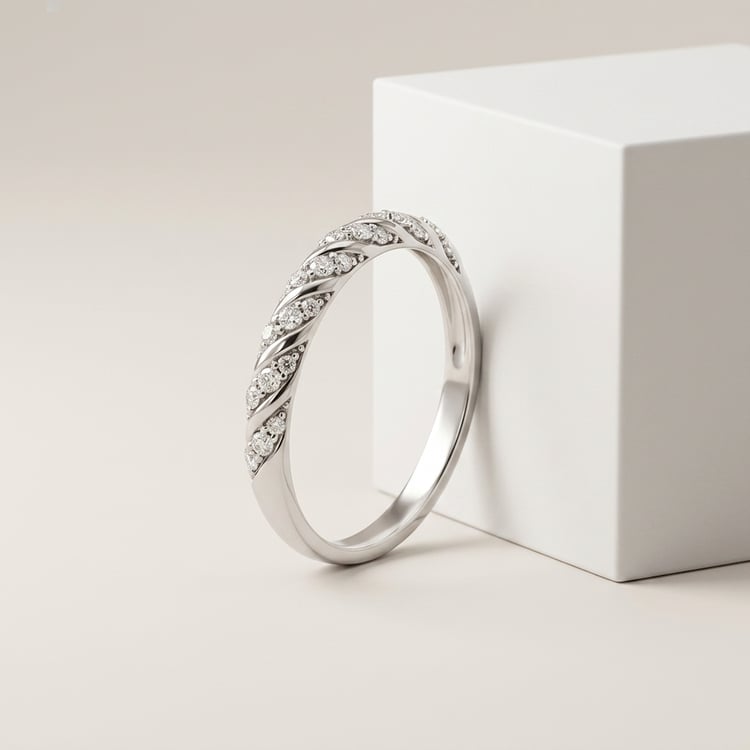 Prepletaný eternity prsteň s lab-grown diamantmi Chace 169728