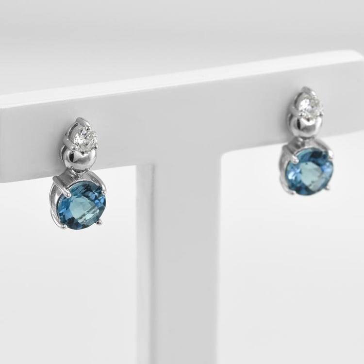 Topásové náušnice so zirkónmi 47974