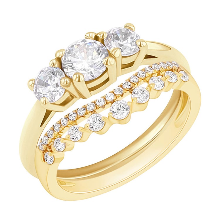 Set prsteňov s možnosťou výberu diamantu Colin 132565