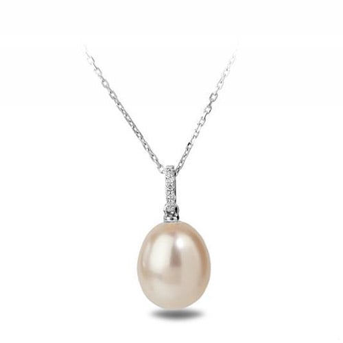 Zlatý perlový set s diamantmi Elzaida