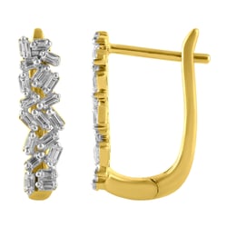 Zlaté náušnice s diamantmi Cathie