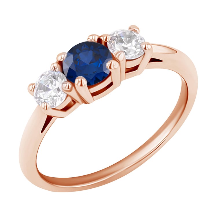 Zásnubný prsteň so zafírom a diamantmi Conrad 129836