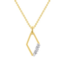 Zlatý prívesok s diamantom Flora