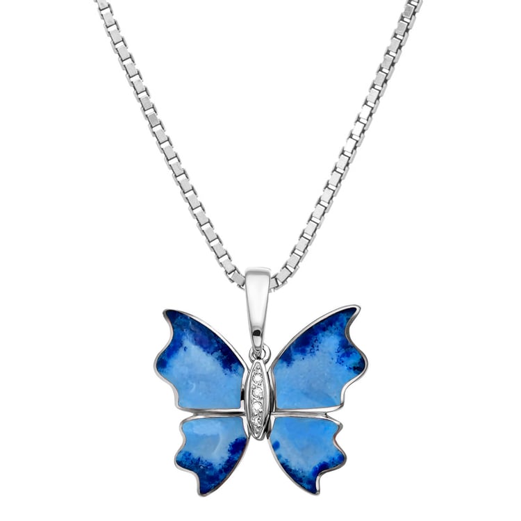 Strieborný diamantový prívesok