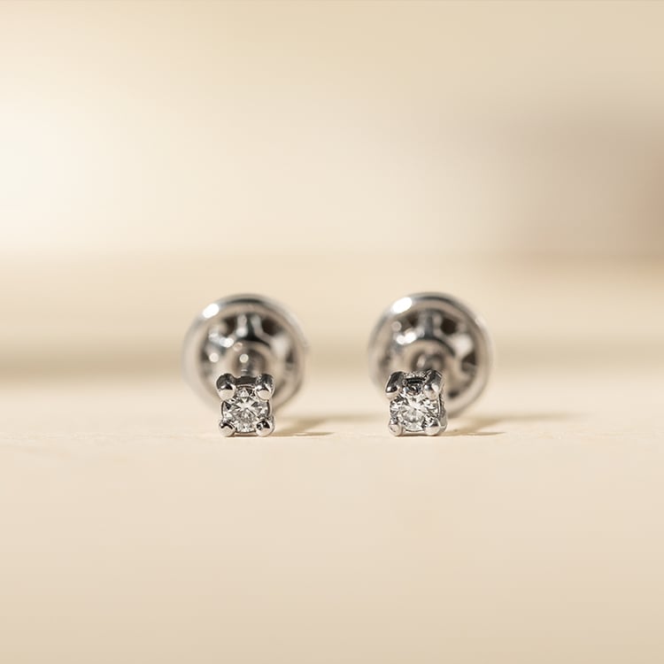 Náušnice s 2mm moissanitmi Pocky 138127