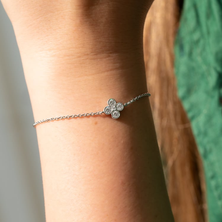 Moissanitový náramok s diamantom Reith 143887