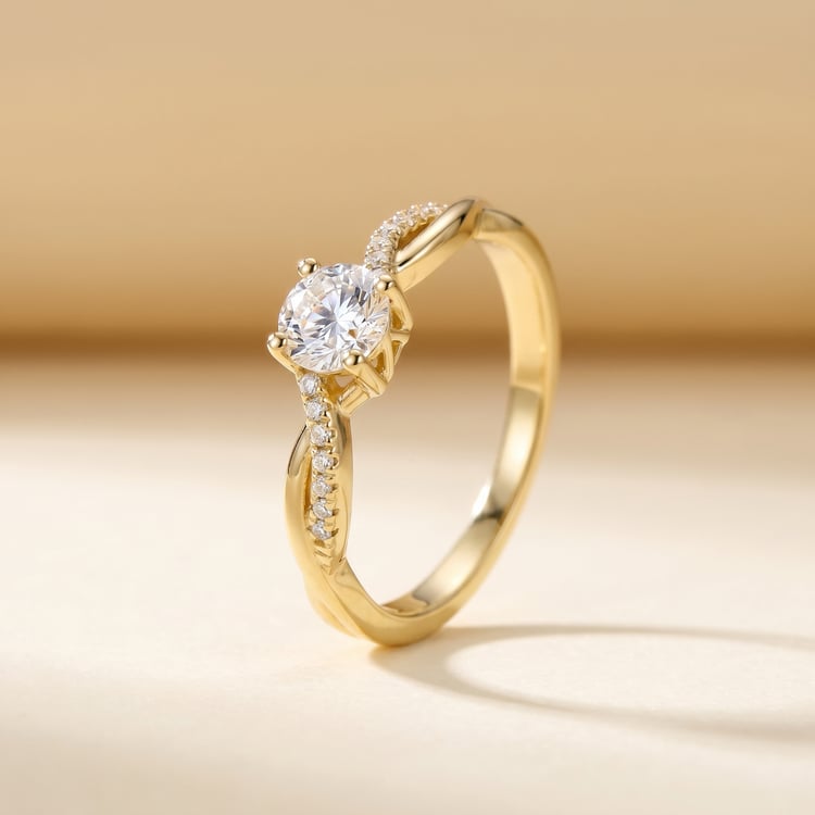 Zásnubný prsteň s výberom písmen a lab-grown diamantmi Ljube 166810