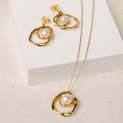 Kolekcia strieborných šperkov s perlami Jerioth