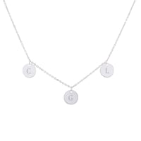 Zlatý náhrdelník s medailónmi a gravírom Kate