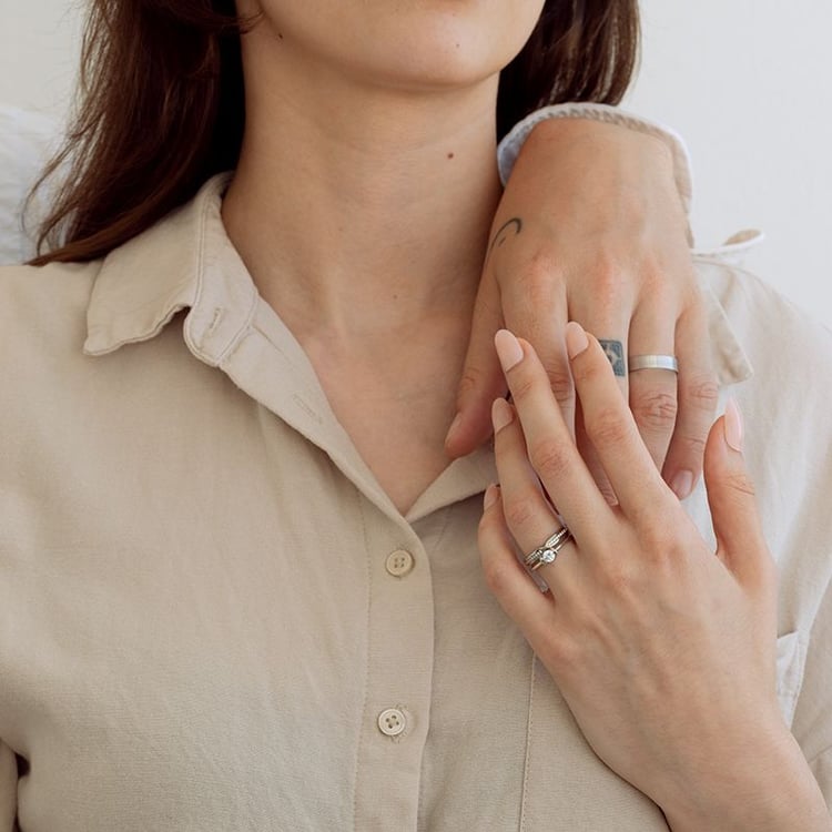 Set prsteňov s možnosťou výberu diamantu Celeste 131685