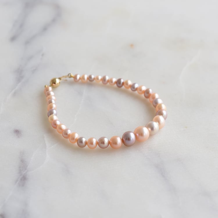 Náramok s perlami zo zlata 90521