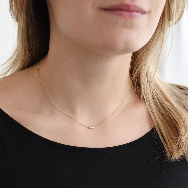 Zafírvý náhrdelník zo zlata 92678