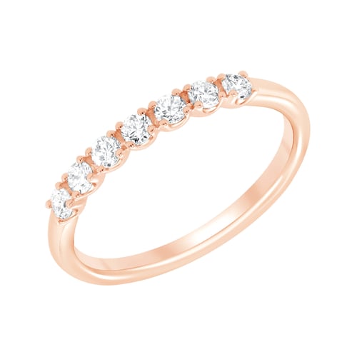 Zlatá romantická eternity obrúčka s lab-grown diamantmi Virve