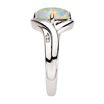 Elegantný zlatý prsteň s opálom Lété 5904