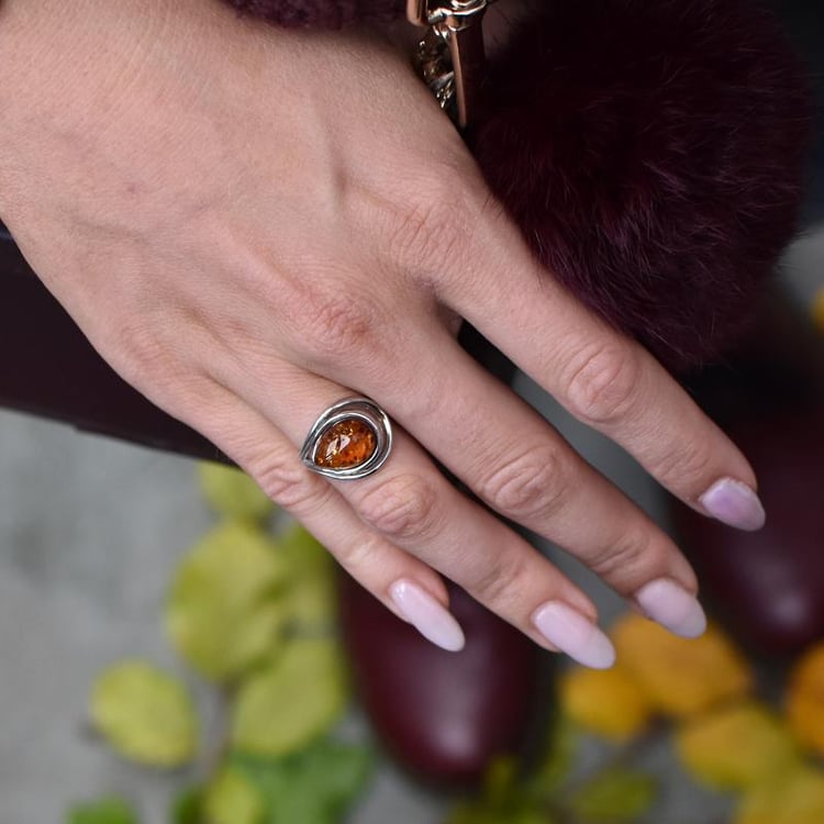 Jantárový prsteň 25907