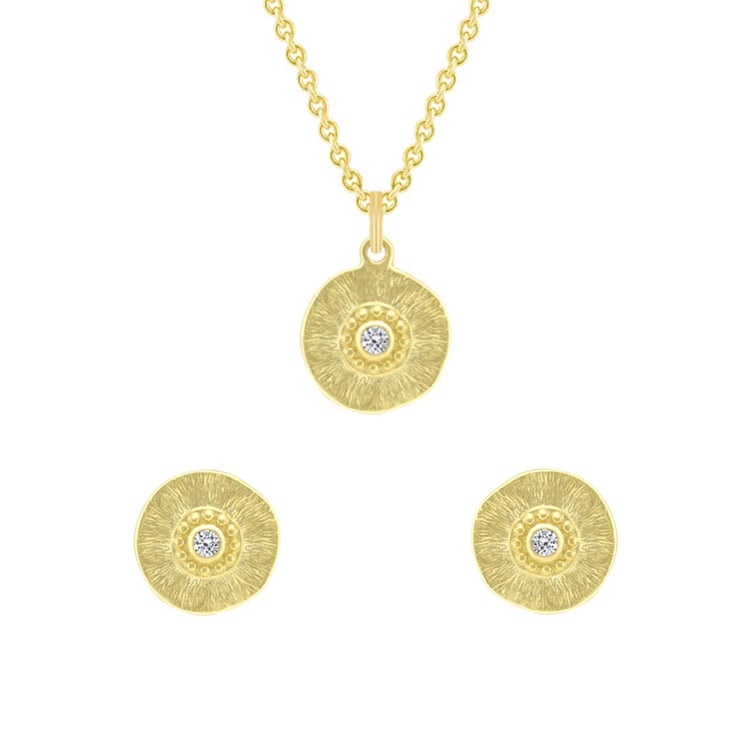 Kolekcia pozlatenmých šperkov so zirkonmi