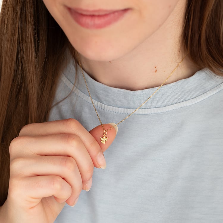 Zlatý prívesok s anjelom 140703