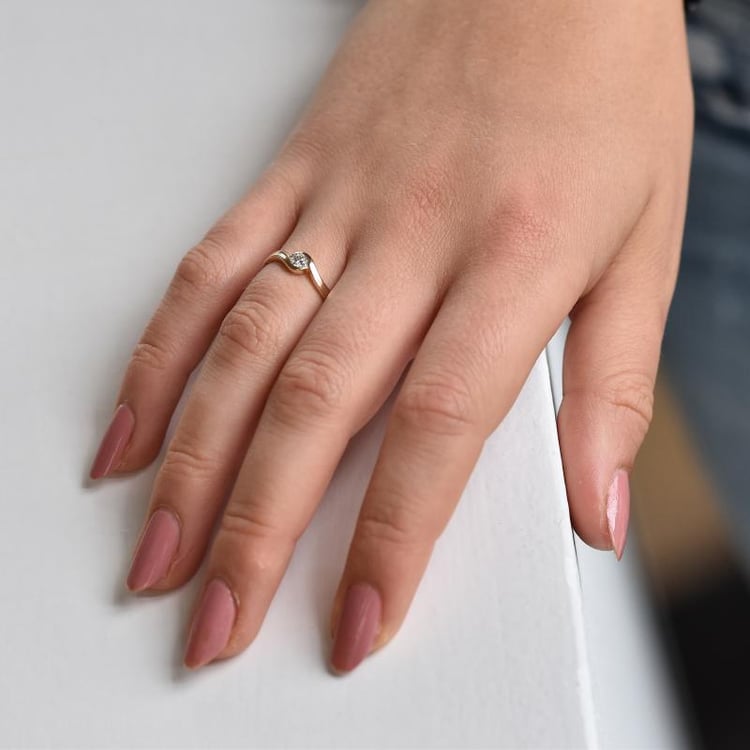 Prsteň zo žltého zlata 31814